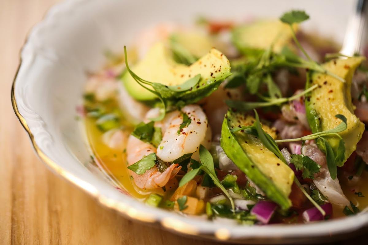 Shrimp and snapper ceviche