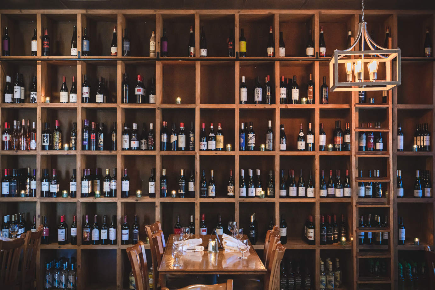 Interior, wine rack