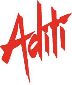 Aditi Gourmet logo scroll