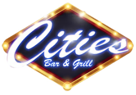 Cities Bar and Grill logo scroll