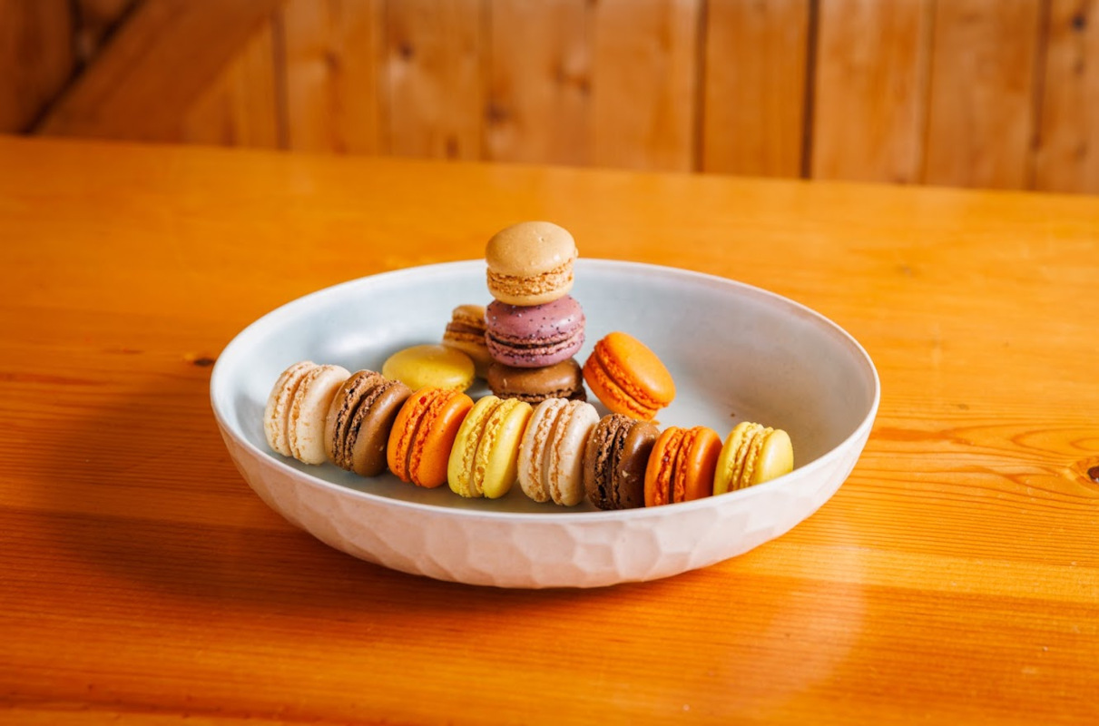A plate with macaroons