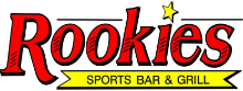 Rookie's Sports Bar & Grill logo scroll