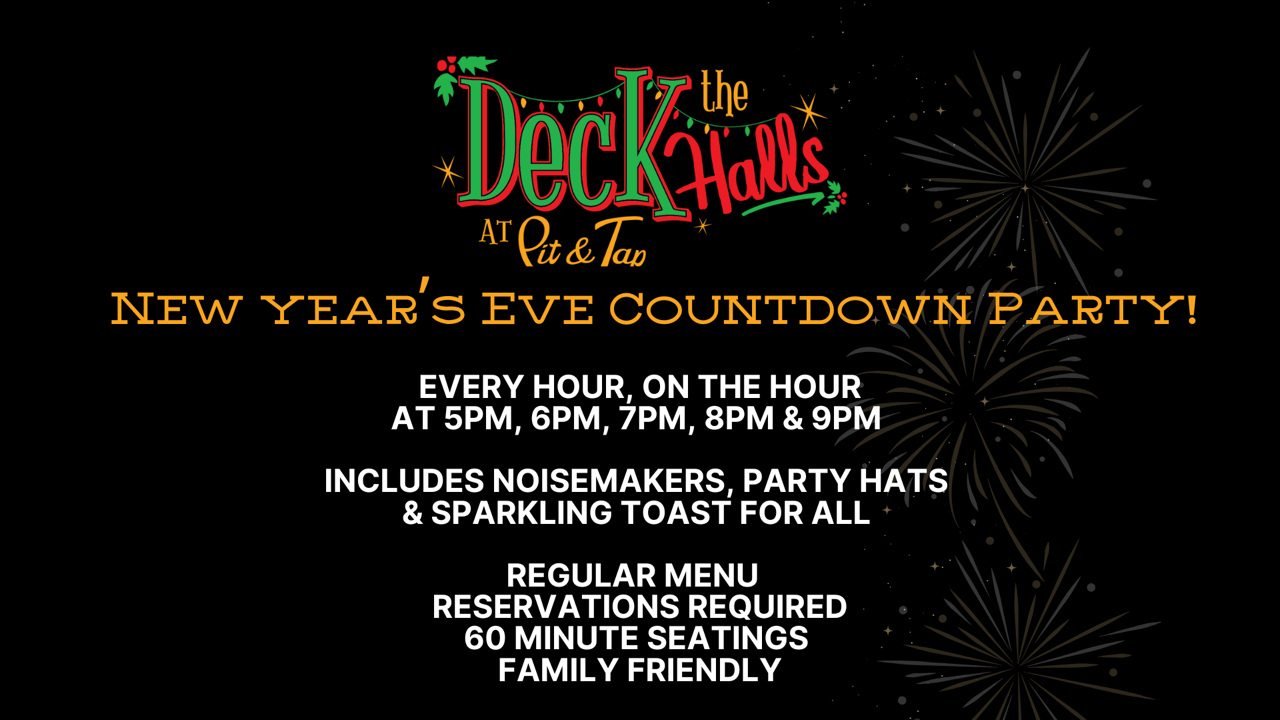 New Year's Eve countdown party flyer