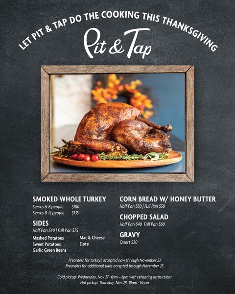 Let Pit & Tap Do The Cooking This Thanksgiving