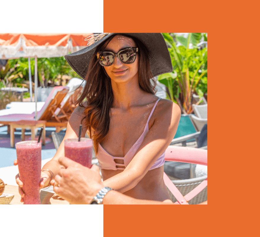 Girl with cocktail