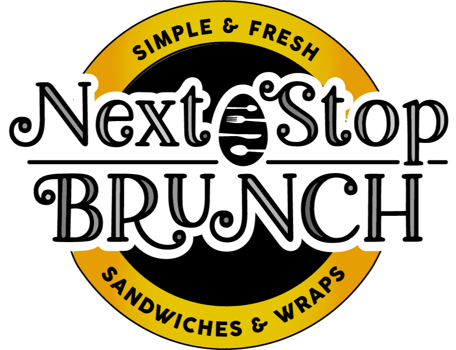 Next Stop Brunch logo scroll
