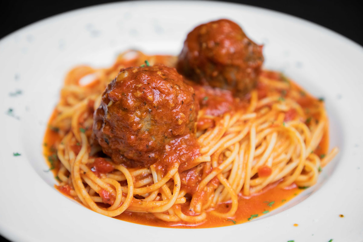 Spaghetti and meatballs