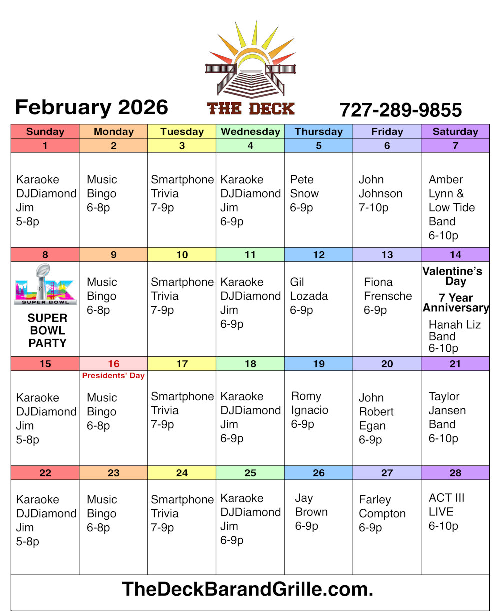 Monthly Events - February 2026