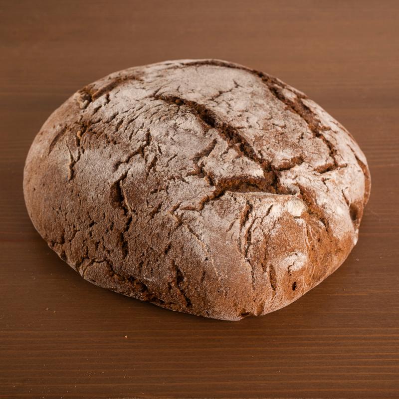 Round rye bread