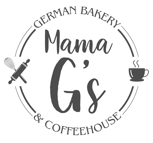 Mama G's German Bakery and Coffeehouse logo scroll