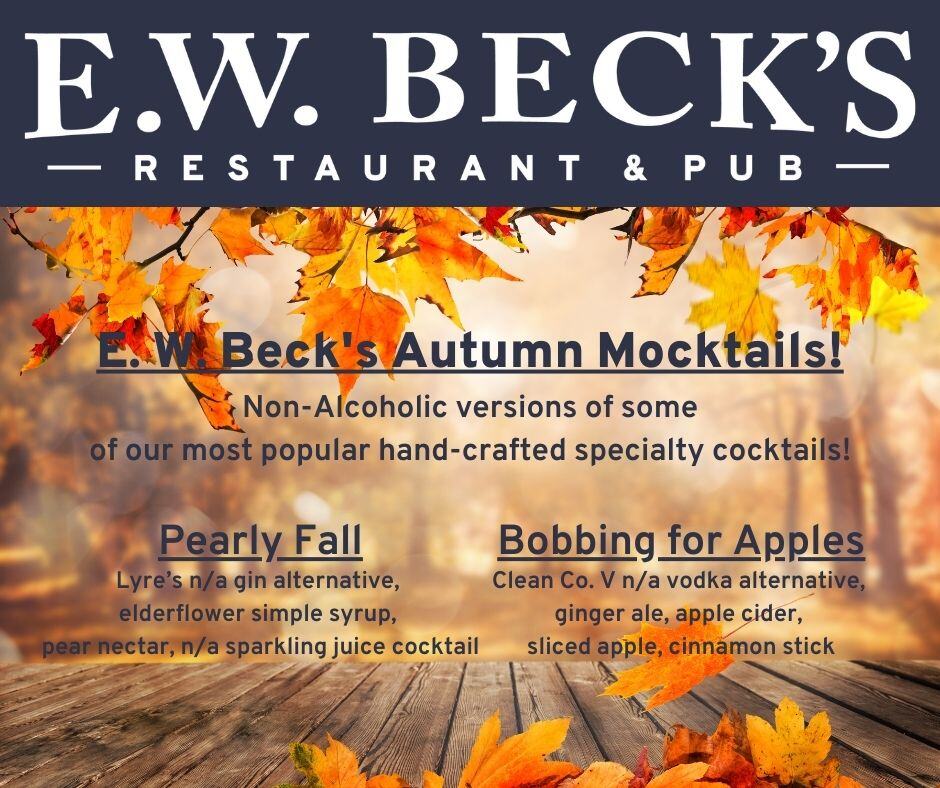 Autumn mocktails flyer