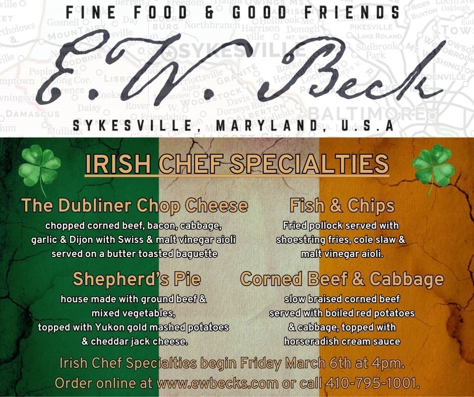 Beck's Irish Chef Specialties