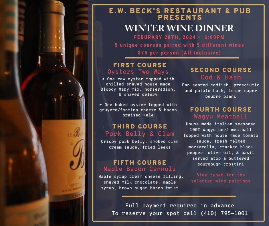 Winter Wine Dinner