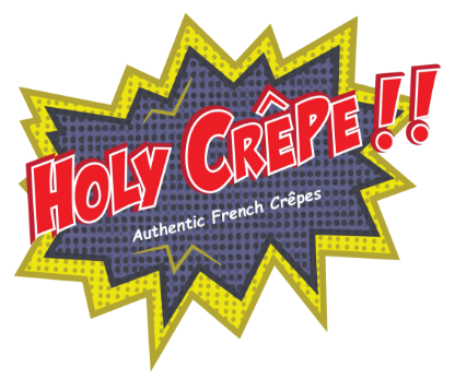 Holy Crepe!! logo scroll