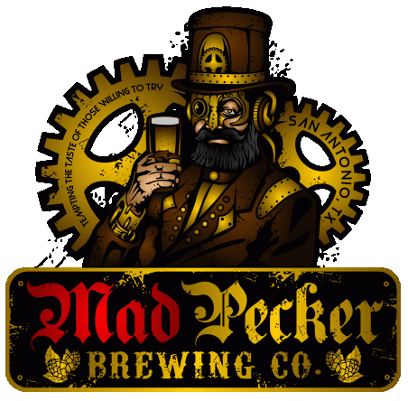 Mad Pecker Brewing Co. logo top