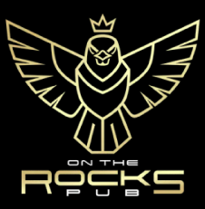 On the Rocks Pub logo scroll