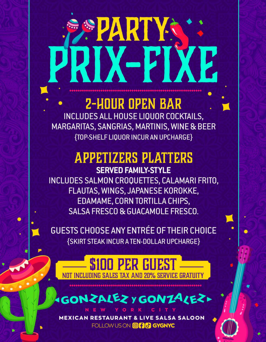 Prix - Fixe Menu