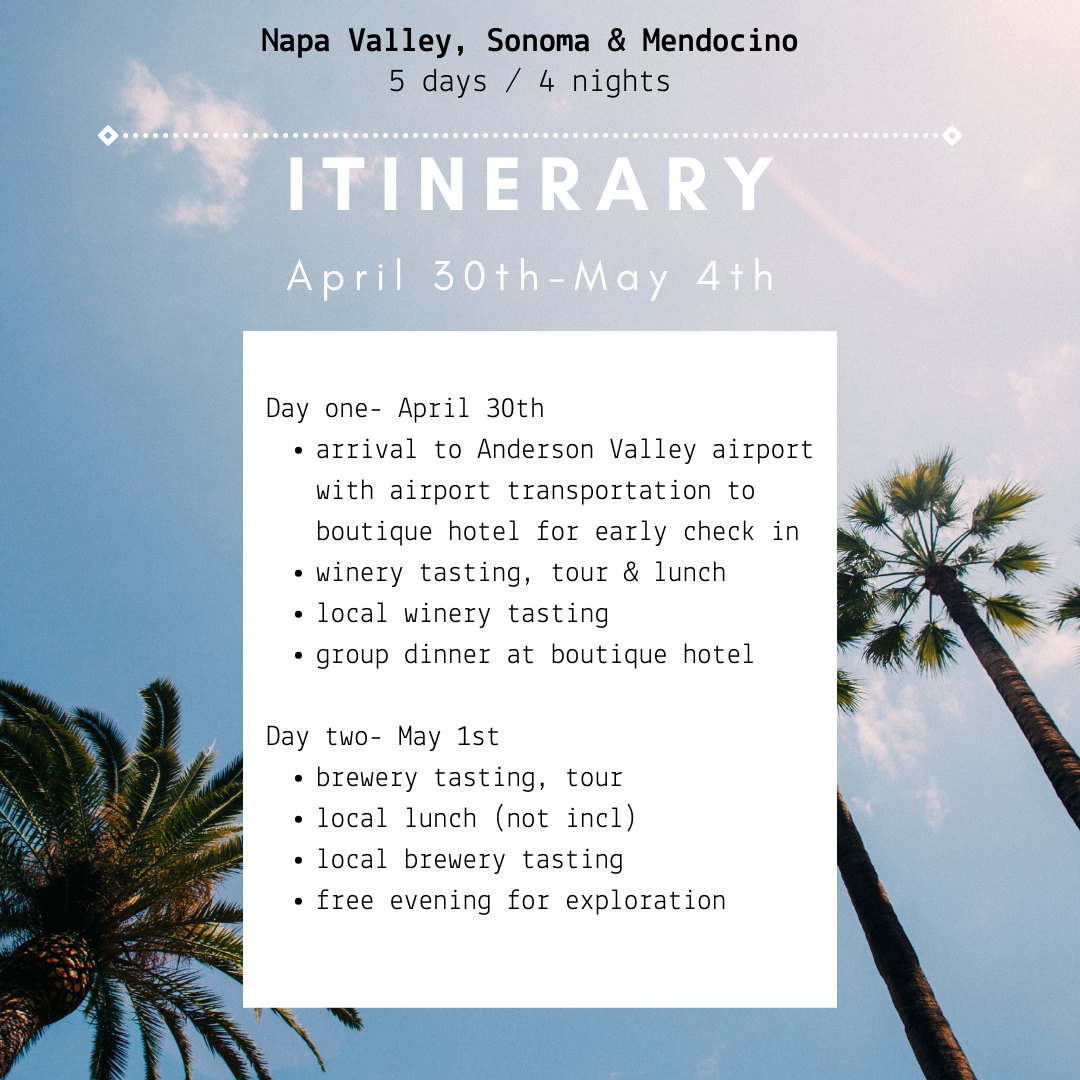 itinerary flyer left