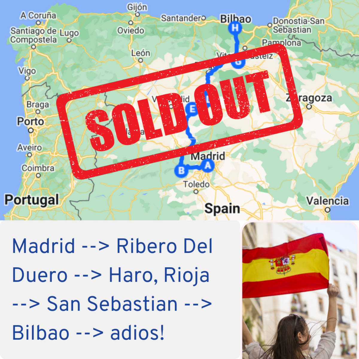 spain tour map