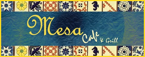 Mesa Cafe and Grill logo scroll
