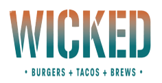 Wicked Burgers, Tacos, Brews logo top