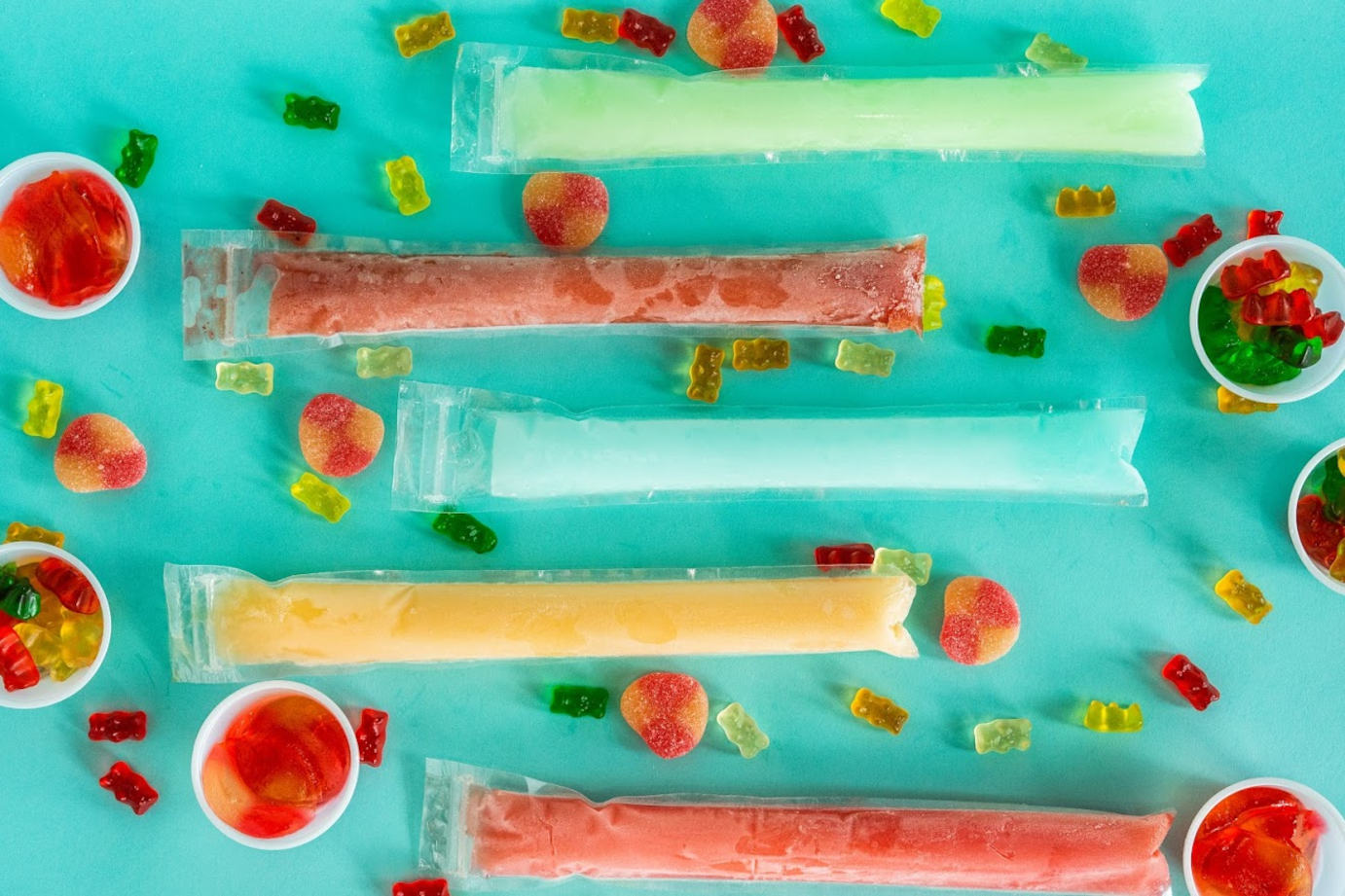 Adult popsicles, top view