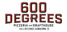 600 Degrees  Austin logo scroll