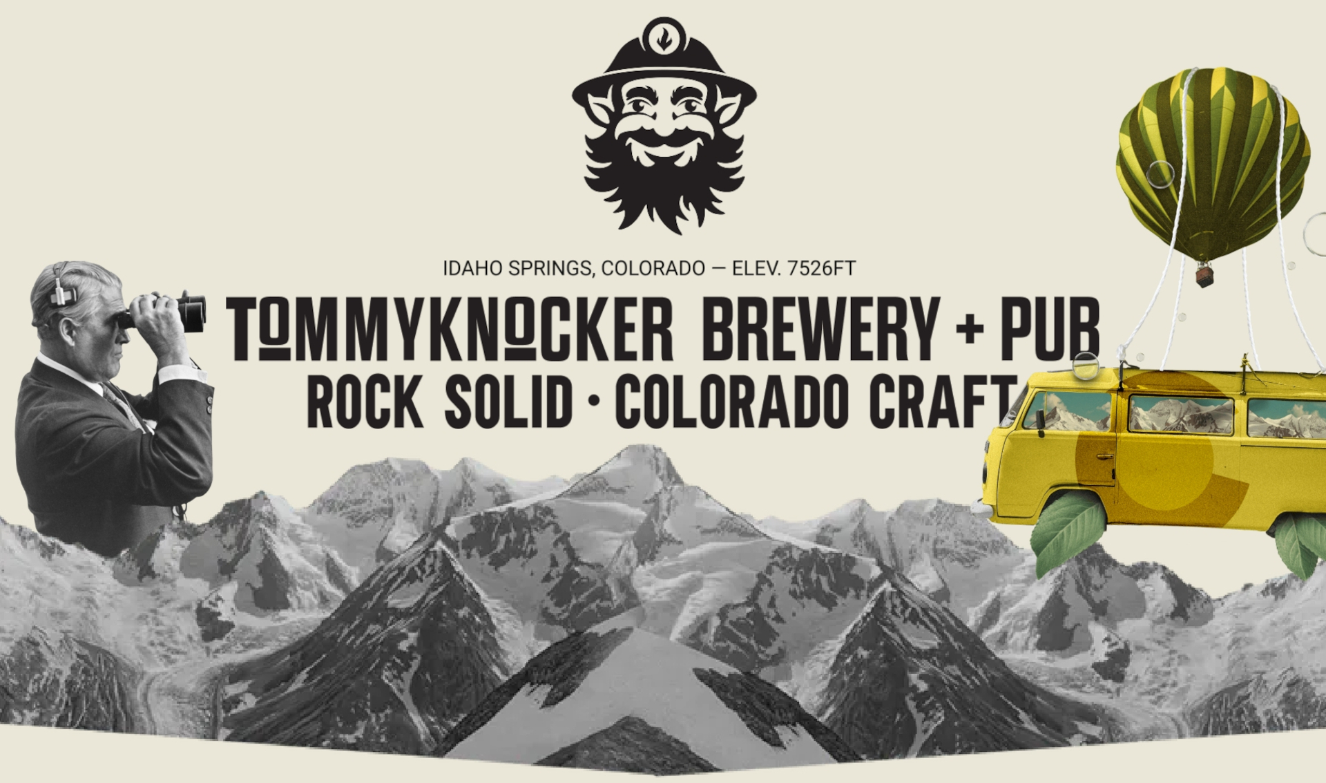 TommyKnocker Brevery + Pub, Idaho Springs, Colorado, ELEV. 7526FT, Rock Solid, Colorado Craft