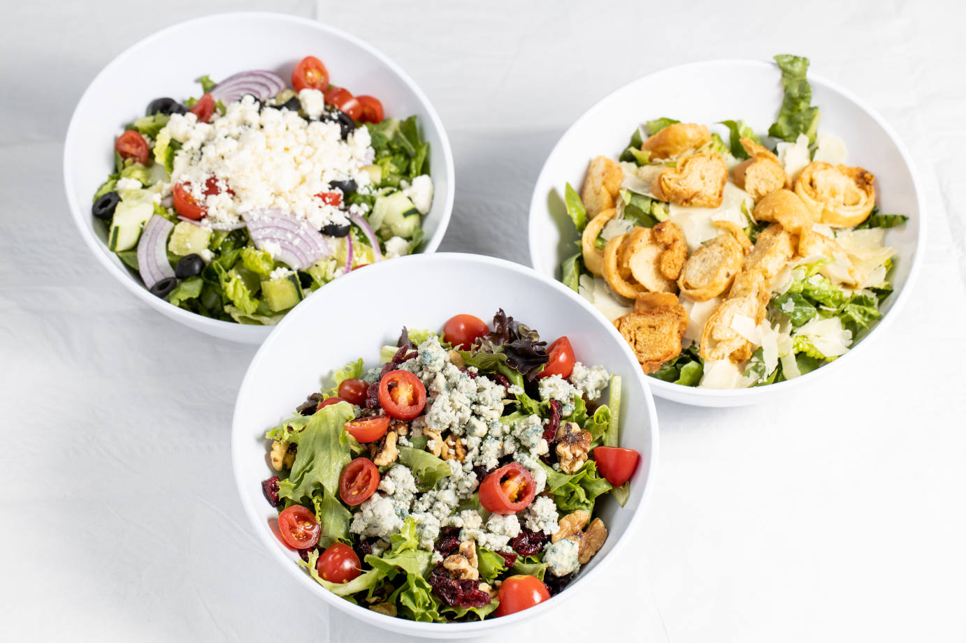 Different salad bowls