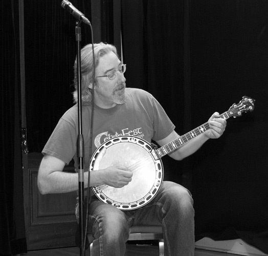 man playing an instrument