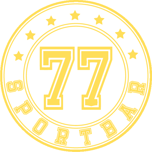 77 Sport Bar logo scroll