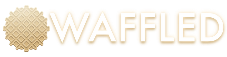 Waffled logo top