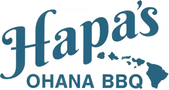 Hapa's Ohana BBQ logo scroll