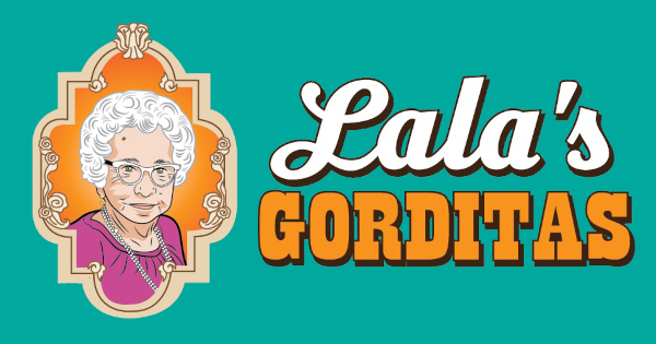 Lala's Gorditas logo scroll
