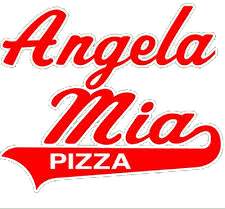 Angela Mia Pizza East Cleveland logo scroll