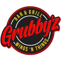 Grubby'z Wingz and Thingz logo scroll