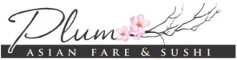 Plum Asian Fare and Sushi logo top