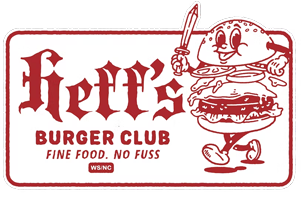 Heff's Burger Club logo top