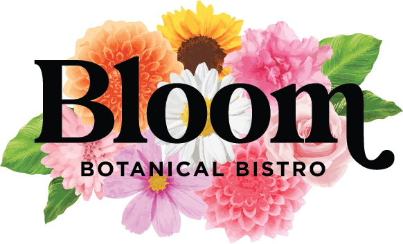 Bloom Botanical Bistro logo scroll