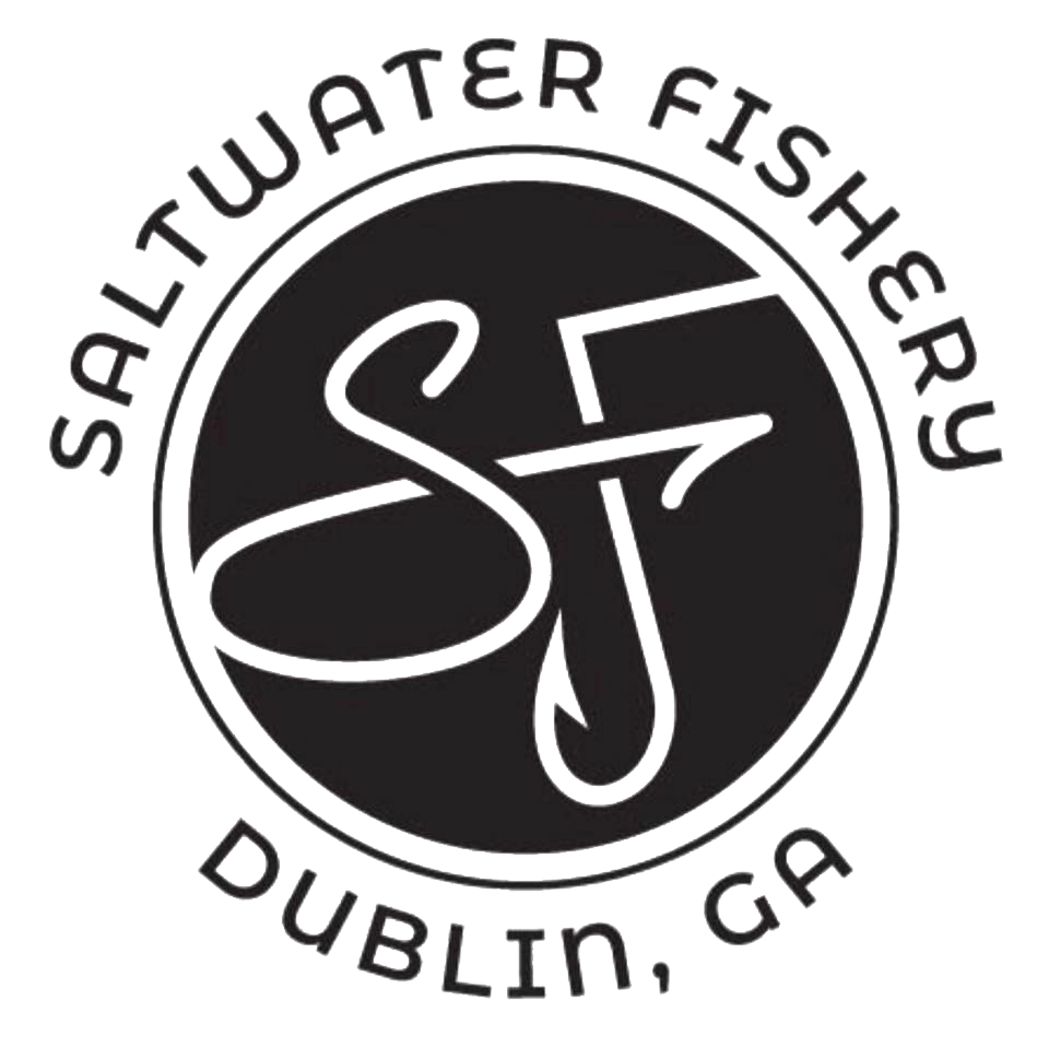 Saltwater Fishery logo scroll