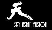 Sky Asian Fusion logo scroll