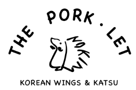 The Porklet logo scroll