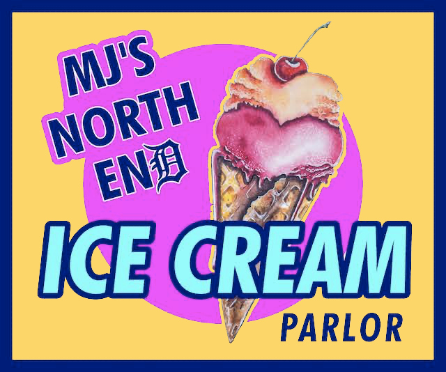 MJ's Ice Cream Parlor logo top