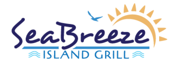 Seabreeze Island Grill logo scroll