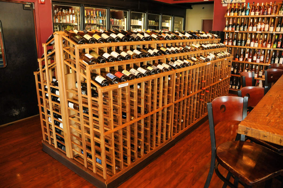 Interior, wine racks