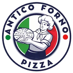 Antico Forno Pizza logo scroll