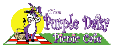 Purple Daisy Picnic Cafe logo top