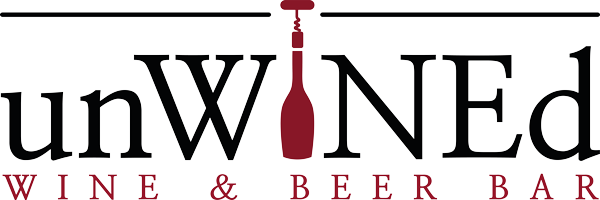 Unwined Wine + Beer Bar LLC logo scroll