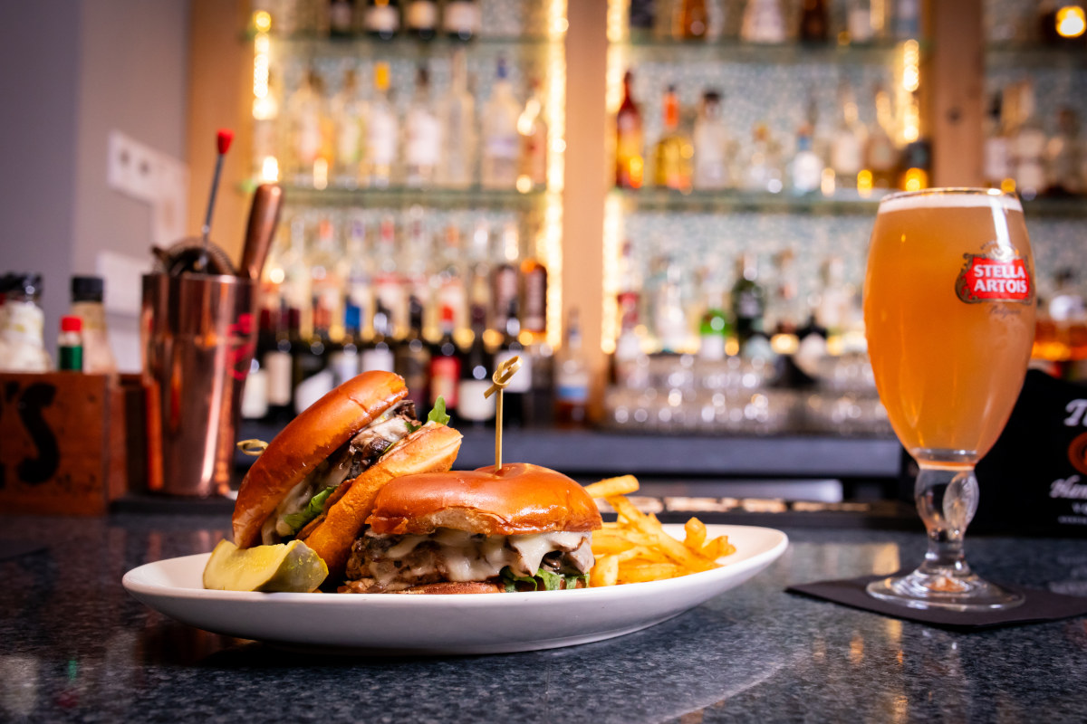 Truffle Mushroom swiss burger