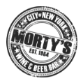 Morty's Wine and Beer Bar logo scroll